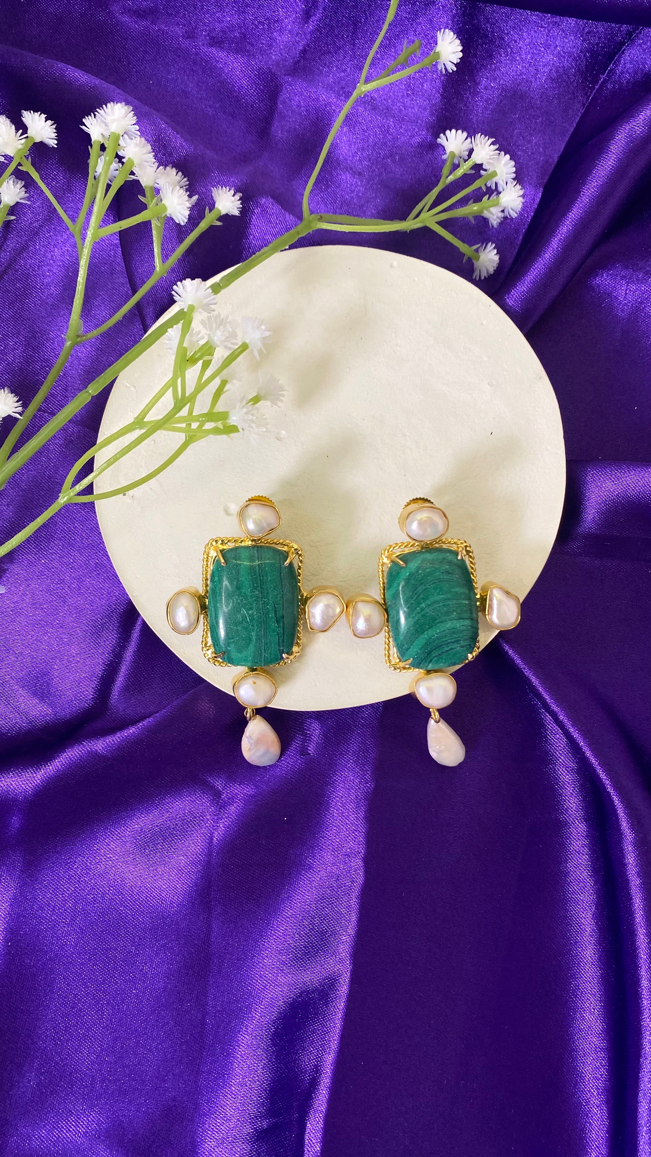 Emerald dream earrings