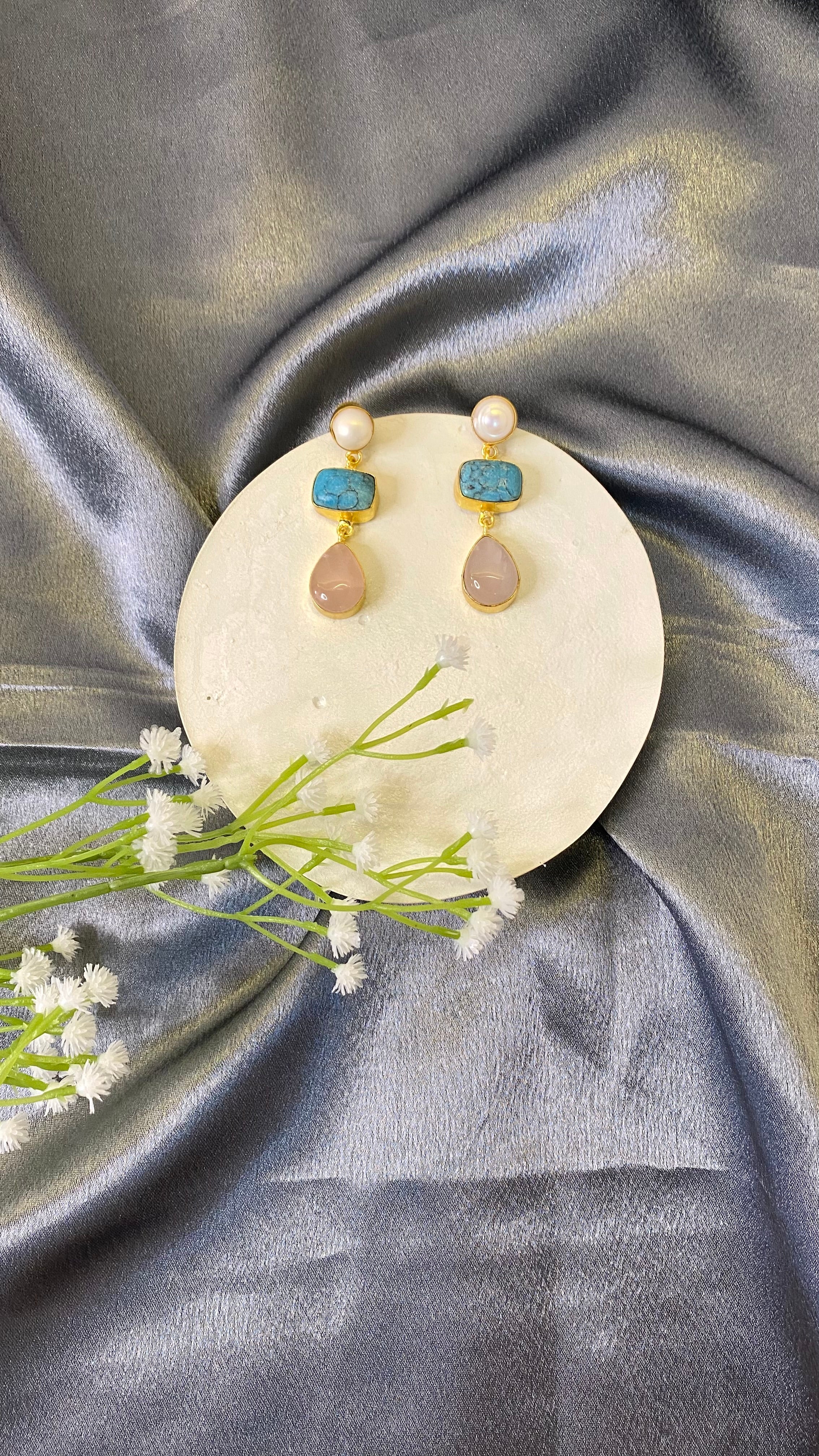 Ocean drop earrings - Multicolored