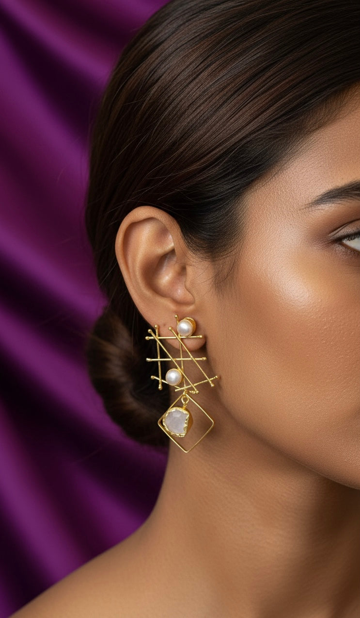 Radiant whisper earrings