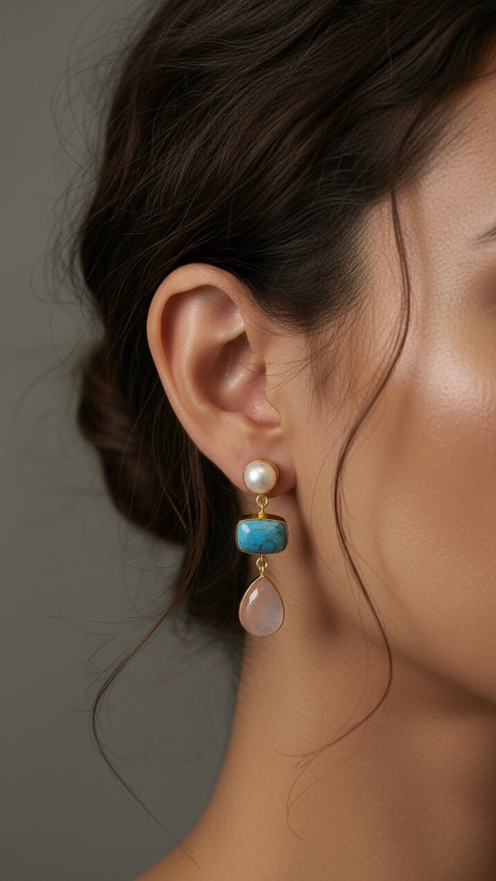 Ocean drop earrings - Multicolored