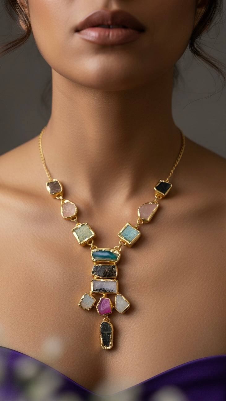 Mystic prism necklace - Multicolored