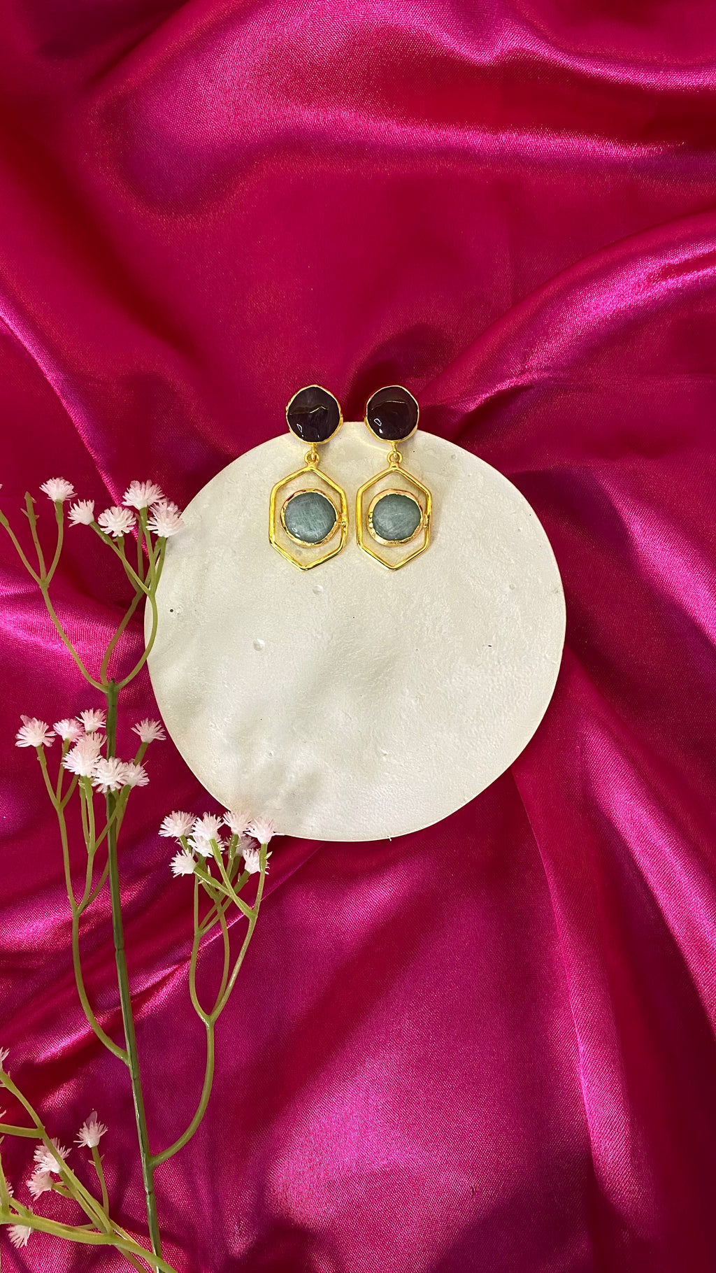 Violet lagoon earrings