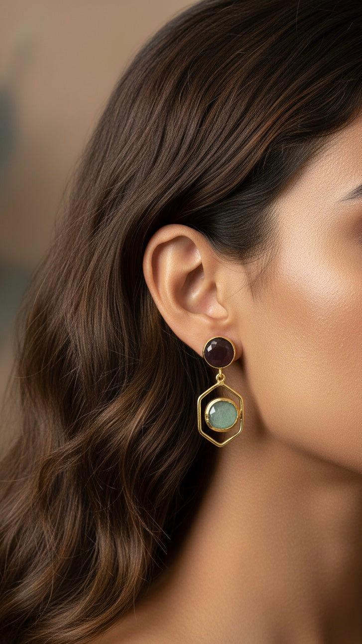 Violet lagoon earrings