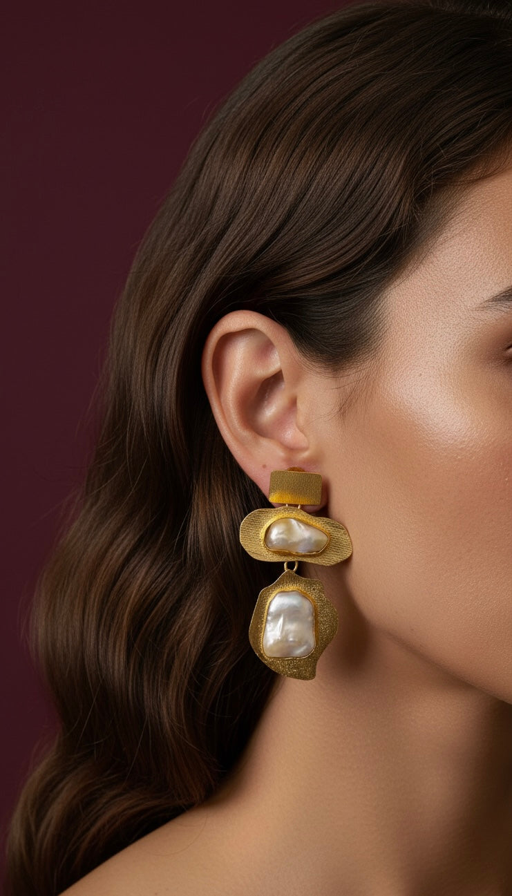 Pearl dynasty earrings